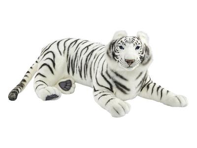 Hansa peluche g&eacute;ante tigre blanc couche 100cml 3951