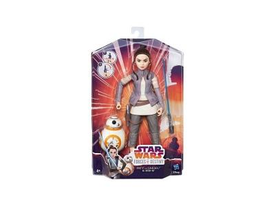 STAR WARS Hasbro -  forces of destiny rey de jakky & 38 la figure bb-8
