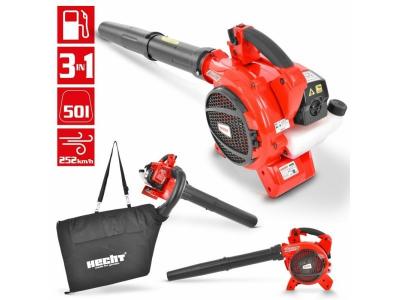 BB LOISIR Hecht 9280 Aspirateur souffleur broyeur essence 3en1 252km/h 50 l moteur &agrave; deux temps