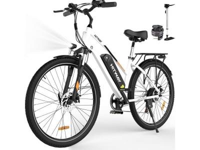  HITWAY V&eacute;lo &Eacute;lectrique, 28 V&eacute;los &agrave; Assistance &Eacute;lectrique, Ville E-Bike avec Batterie Amovible 36V 12Ah, Moteur 250W, 7 Vitesses, E-Bike Urbain pour Adulte Homme