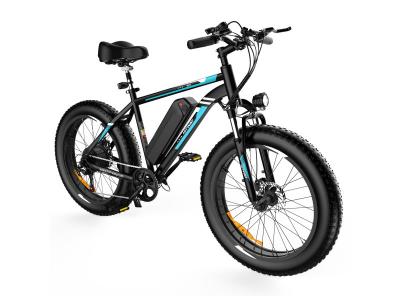 HITWAY v&eacute;lo &eacute;lectrique VAE, VTT &eacute;lectrique, 26 x 4.0 Ville E-Bike, Batterie au Lithium Amovible 48V15AH, Shimano 7 Vitesses Noir 