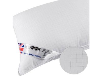 HOMESCAPES Oreiller anti-stress en microfibre et fibres de carbone Extra, 50 x 75 cm