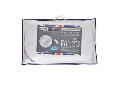 HOMESCAPES  oreiller en duvet de canard, 50 x 75 cm DP1147