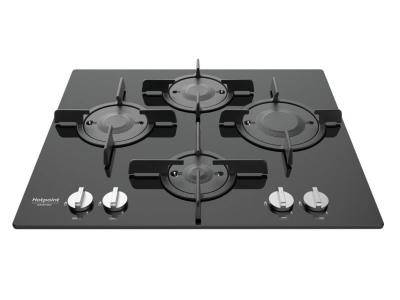 HOTPOINT  ftghg 641&nbsp;D/A (BK) encastrable gaz noir plan cuisson