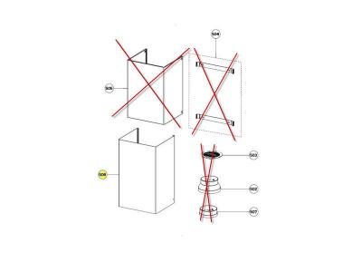 Hotte Conduit Bas Noir Gliss Rep 506 Pour Hotte Roblin - 133.0255.017