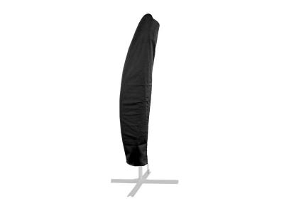 HAPPY GARDEN Housse de protection 218cm pour parasol d&eacute;port&eacute; noire