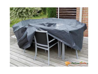 NATURE  Housse de mobilier de jardin pour tables rondes 205x205x90 cm
