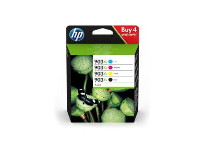 HP  903xl pack de 4 cartouches d'encre noire/cyan/magenta/jaune