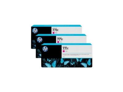 HP  771C - pack de 3 - magenta - originale - cartouche d'encre 