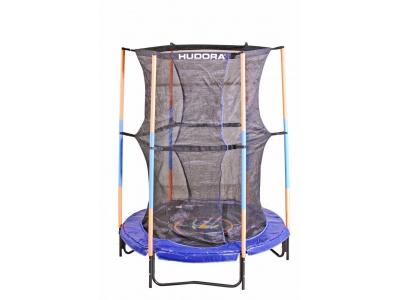 HUDORA  Jump 140 - Trampoline Avec R&eacute;seau De S&eacute;curit&eacute; - Bleu 