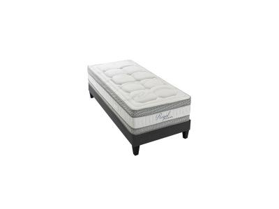 OLYMPE LITERIE Ensemble royal 5* 90x200 cm matelas m&eacute;moire de forme + sommier bois mi-ferme