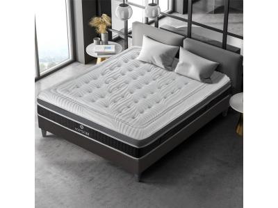 SHOT HYPSOM - Matelas ELEGANCE 180x200 cm - Mousse &agrave; m&eacute;moire de forme - Soutien Ferme