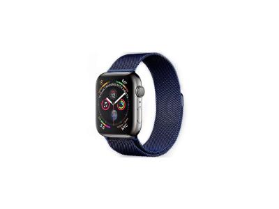 Bracelet Ibroz Apple Watch 42/44/45mm Maille bleu
