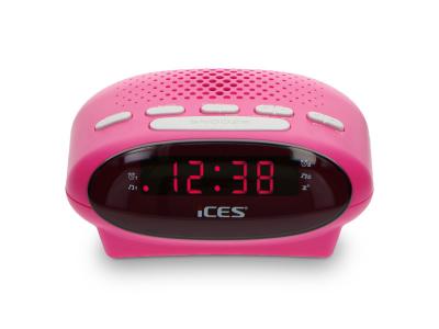 ICES SCD-42 Lenco, radio-r&eacute;veil, ondes ultra courtes (FM), rose