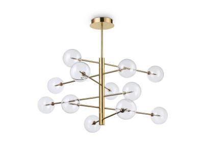 IDEAL LUX Ideallux  Equinoxe suspension x12 laiton ancien