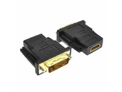 INECK &reg; adaptateur DVI vers HDMI fiche DVI m&acirc;le (24+1) vers prise HDMI femelle HD TV 1080p 3D Ready vid&eacute;oprojecteur PS3 etc. 