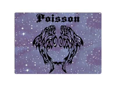 GENERIQUE Informatique Tapis de souris signe du zodiaque Poisson