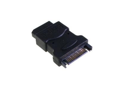 INLINE  29677 changeur de Genre de c&acirc;ble 5.25"" Male 15pin SATA Noir