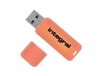 INTEGRAL Int&eacute;gral Neon Orange cl&eacute; USB 3.0 - 16 Go 