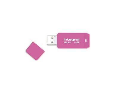 INTEGRAL  cle usb 3.0 neon rose 32gb 10mb/s en &eacute;c