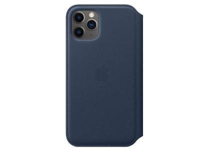 APPLE  &Eacute;tui de t&eacute;l&eacute;phone Leather Folio iPhone 11 Pro -Deep Sea Blue
