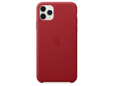APPLE Coque en cuir pour iPhone 11 Pro Max Rouge