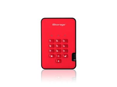 ISTORAGE  diskashur 2 1000go rouge disque dur externe diskAshur 2