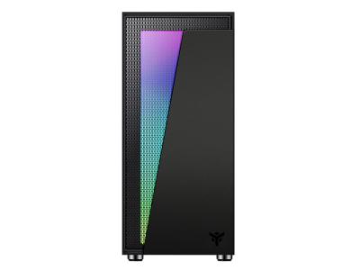 ITEK Bo&icirc;tier Moyen Tour ATX Vertibra V210 RGB avec Panneau Vitr&eacute;, Noir