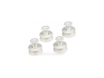 WHIRLPOOL Jeu 4 roulettes panier superieur pour lave vaisselle 