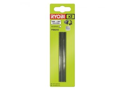 RYOBI  - Jeu De 2 Fers Jetables En Carbure 82 Mm Pour Rabots - Pb82a2