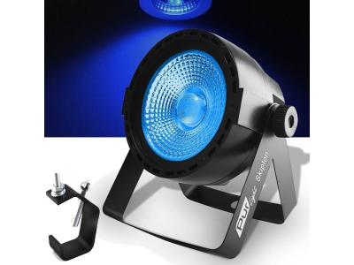 PUR LIGHT Jeu de lumi&egrave;re SONO DJ LIGHT PAR &agrave; LED COB 1x30W 3-en-1 RGB - PurLight SKIPTON DISCO SOIREE CLUB + Crochet inclus