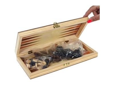 MISTER GADGET  - Jeu de soci&eacute;t&eacute; 3 en 1 en bois