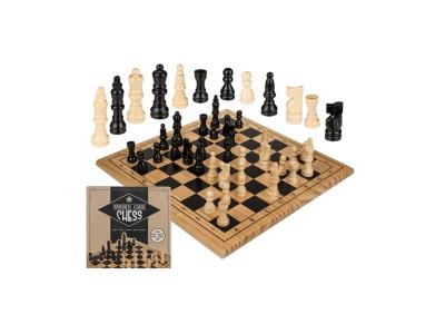 MAGNETICLAND Jeu de soci&eacute;t&eacute; - Jeu d'&eacute;checs en bois