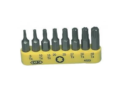CK Set de 8 embouts TORX tailles diverses C.K. T4523