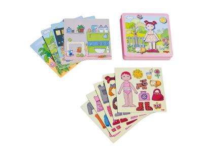 HABA Jeu magn&eacute;tique : poup&eacute;e lili &agrave; habiller 