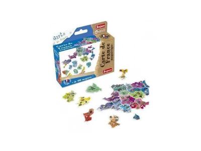 JEUJURA  - 8973-Tableau en Bois-Carte de France Magnetique