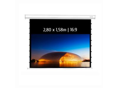 KIMEX Ecran de projection &eacute;lectrique tensionn&eacute; 2,80x1,58m (16:9)&nbsp;