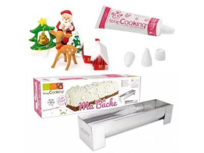 SCRAPCOOKING Kit b&ucirc;che de No&euml;l enchant&eacute;e - 