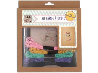 TOGA  - Kit DIY carnet &agrave; broder Lama