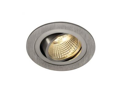 SLV New tria 77 rond led alu bross&eacute; 9,1W 3000K 38d clips ressorts (113906)