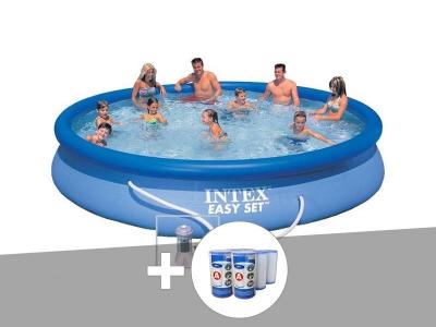 INTEX Kit piscine autoport&eacute;e easy set 4,57 x 0,84 m + 6 cartouches - 