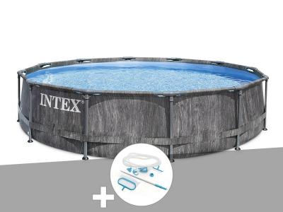 INTEX Pack piscine tubulaire Baltik ronde 5,49 x 1,22 m + Kit d'entretien