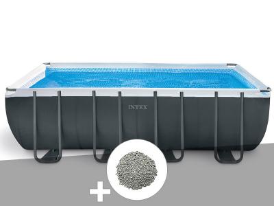 INTEX Pack piscine tubulaire Ultra XTR Frame rectangulaire 5,49 x 2,74 x 1,32 m + 10 kg de z&eacute;olite