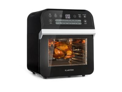 KLARSTEIN Friteuse &agrave; air chaud - aerovital cube - cuisson sans huile - 16 programmes - 1600w / 12l - noir