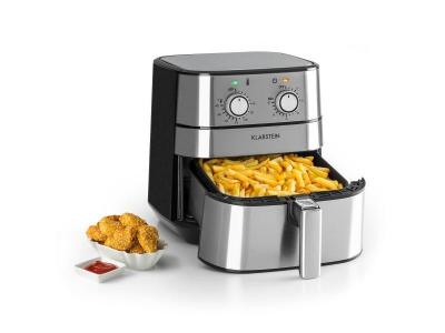 KLARSTEIN AeroVital Friteuse &agrave; air chaud - cuisson saine sans huile - minuterie - 5,4L / 1700W - inox