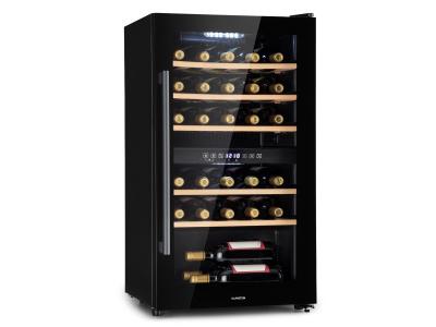 KLARSTEIN Cave &agrave; vin -  Barossa 29 Duo - 29 bouteilles - 80 L - 2 zones - 5 &agrave; 22 &deg;C - LED - Noir 