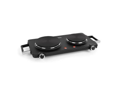 KLARSTEIN Cookorama Double plaque de cuisson &eacute;lectrique &Oslash; 150 /180 mm - 1900-2250W - Noir