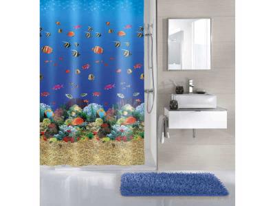 KLEINE WOLKE  Rideau de douche Malediven 180x200 cm Multicolore
