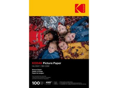 KODAK Papier photo 180gsm 10x15cm 100 feuilles