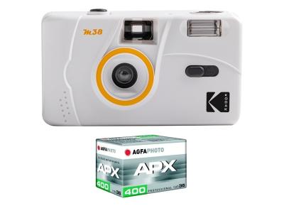 KODAK  - Appareil Photo Rechargeable  M38-35mm, Objectif Haute Qualite, Flash Integre, Pile AA